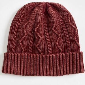 NWOT Free People Stormi Washed Cable Beanie